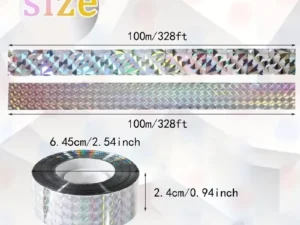 شريط طارد الطيور 100 متر ‎Bird Scare Tape Ribbon بكره واحده