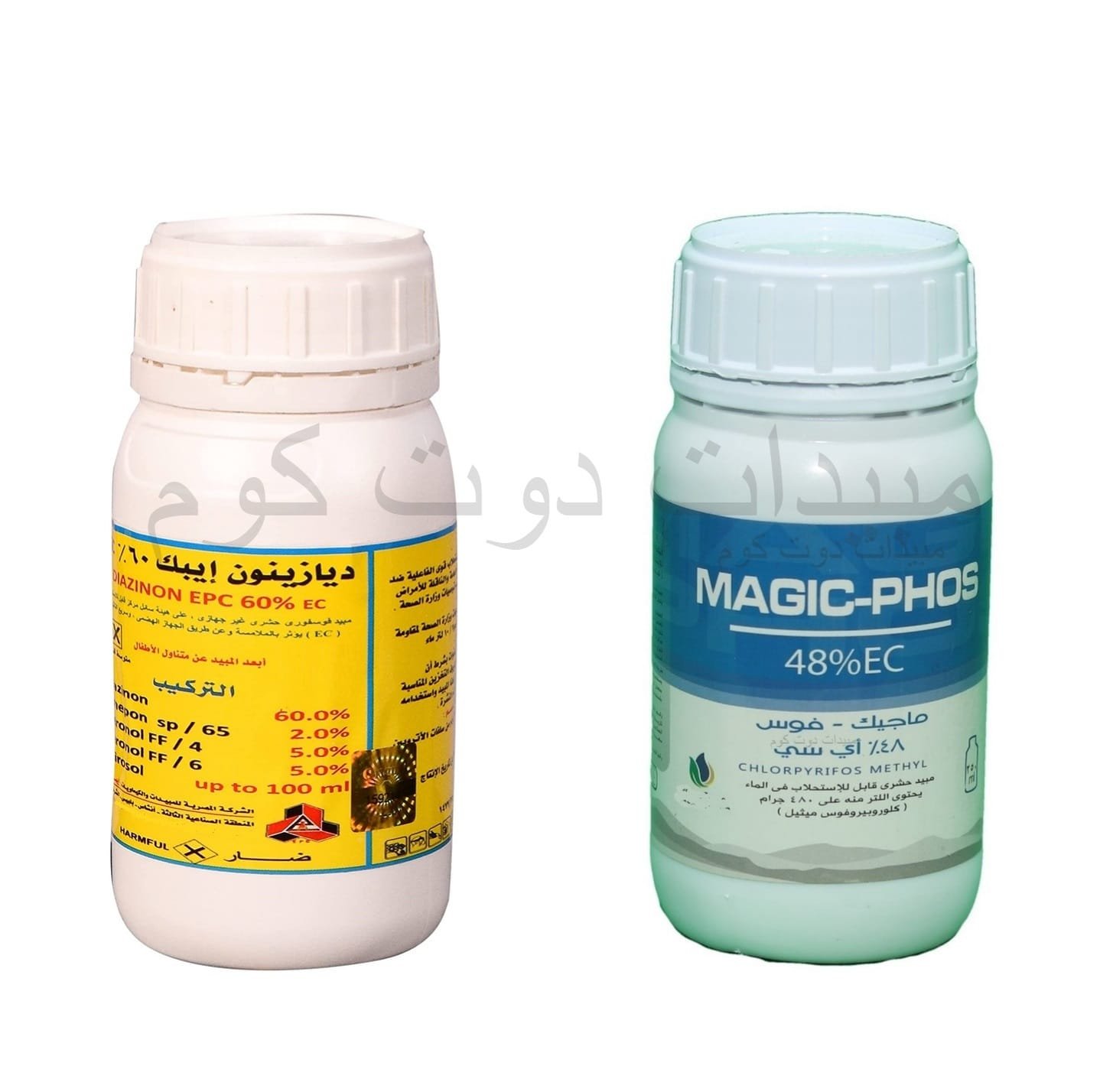 كلوروبيروفوس-و-ديازينون.jpg مبيدات بق الفراش ماجك فوس و ديازينون مجموعه لها رائحه للقضاء على القراد والبق والبراغيث - الصورة 1