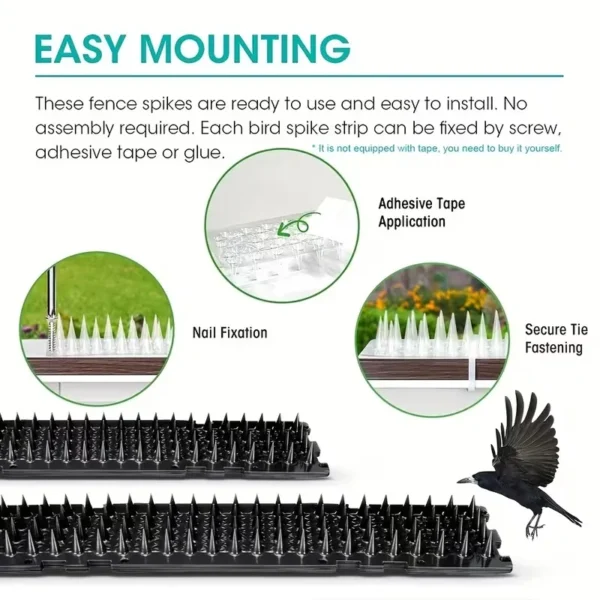 ⁦شوك طارد الطيور 4 قطع Bird Repellent⁩ - الصورة ⁦11⁩