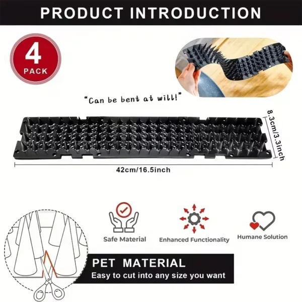 ⁦شوك طارد الطيور 4 قطع Bird Repellent⁩ - الصورة ⁦5⁩