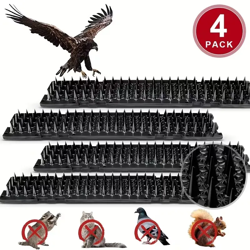 مانع-وقوف-الطيور-والحمام.webp شوك طارد الطيور 4 قطع Bird Repellent - الصورة 1